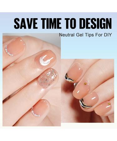 TOMICCA Extra Short Oval Nail Tips 180PCS Soft Gel Nails - Matte Full Coverage 15 Sizes - Nude Press On Tips for Nail Art Extensions - Buy Online on GoSupps.com