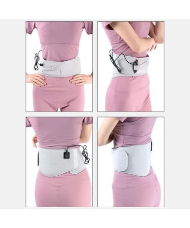 Electrical USB Heating Warmer - Hot Waist & Lumbar Spine Support Belt | Pain Relief Massage Cushion - 1PC Gray - Buy Online on GoSupps.com