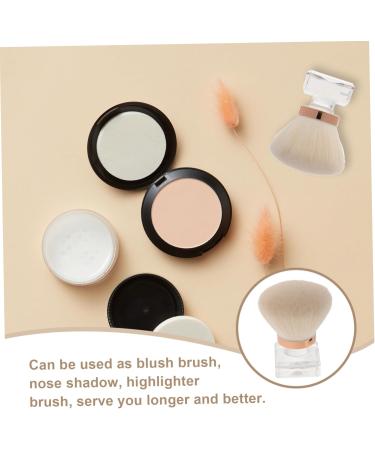 DRESSOOS highlighter face manicure makeup powder Makeup Tools makeup brush cosmetic blush brush paint artificial fiber white tool Aromatherapy round head powder brush beauty tools plastic - Buy Online on GoSupps.com