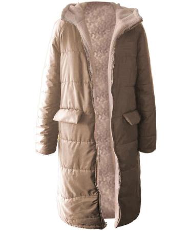 Shop Hanxiulin Oversized Plush Jacket for Women - Warm Breathable Winter Coat & Thick Fleece Cardigan - Buy Online on GoSupps.com