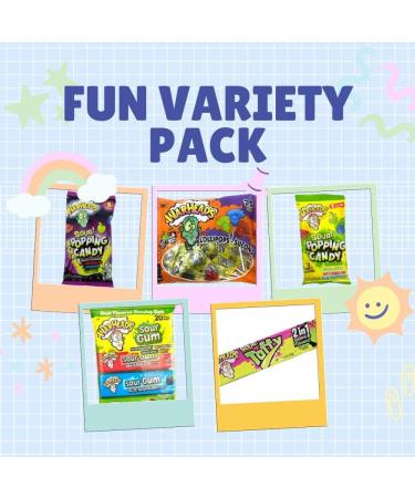 Lollipop Sucons Sour Gum Sour Popping Candy Apple Watermelon and Raspberry Sour Taffy 2in1 Tropical Strawberry Kiwi and Pineapple Orange Variety Pack (Pack of 05) - Buy Online on GoSupps.com