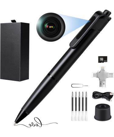 Lovco Camera Pen - 4K Camera Pen with 180 Minutes Battery Life Mini Body Cam for Home Security or Classroom Learning -  64GB Video-Only No Sound Recording - GB-731