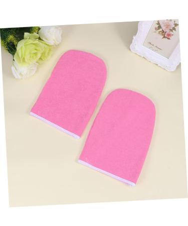 Beaupretty 2 Pairs Hand Treatment Mitts Hand Spa Cover Paraffin Wax Gloves Bath Treatment Mitt Insulated Gloves Cotton Gloves Pink Thicken - Buy Online on GoSupps.com