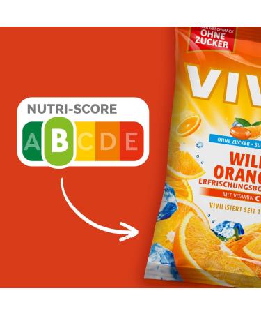  Vivil Wild Orange Candies with Vitamin C - Sugar-Free Vegan 15 Bags (120g Each) - Refreshing Orange Flavor for International Shipping  - Buy Online on GoSupps.com