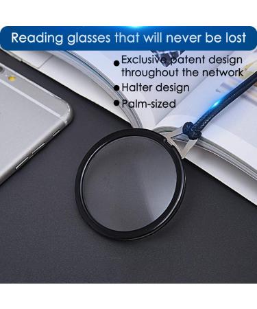Luff Necklace Reading Glasses +2.5 - Fashion HD Portable Readers for Men & Women | Anti-Lost Handheld Neck Type - Buy Online on GoSupps.com