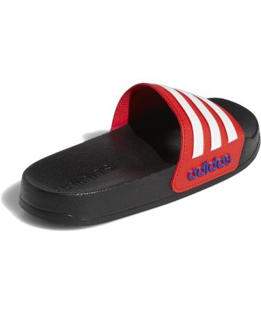 Buy Adidas Unisex Kids Adilette Shower Slippers 36 EU - Core Black Ftwr White & Vivid Red | International Shipping Available - Buy Online on GoSupps.com