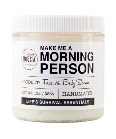 Mojo Spa Make Me a Morning Person Face and Body Scrub for Women and Men Deep Moisturizing Facial and Full Exfoliating Skincare with Peppermint and Rosemary Scent Sugar Based Exfoliator 10 oz. - Buy Online on GoSupps.com