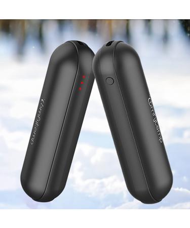 Comfytemp Hand Warmer, Rechargeable Hand Warmer 9000mAh/5200mAh/4500mAh, 3 Level Adjustable, 360 Emit Heat, Camping & Outdoor & Winter & Therapy Black 4500mAh 2 Packs