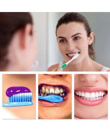 2PCs Color Corrector Serum Toothpaste - Whitening Toothpaste for Glowing White Teeth | Purple Tooth Paste for Color Correction - Buy Online on GoSupps.com