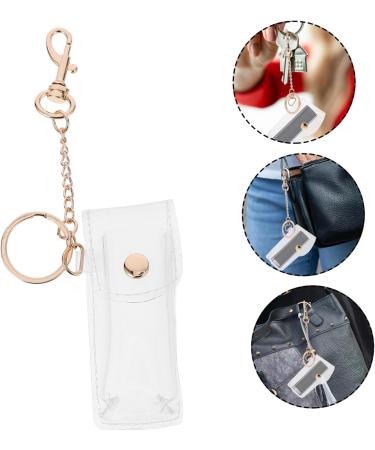  BIUDECO Mini Wallet Makeup Tote Holder Transparent Key Ring Lipstick Pouch Pouch Lipstick Sleeve Pouch Pvc Key Ring Cover - Buy Online on GoSupps.com
