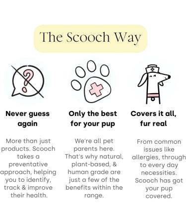 Scooch Anal Gland Dog Supplement - Stop Scooting & Odor | Vet-Formulated Crunchy Chew for Gut Health | Natural & Plant Based - Buy Online on GoSupps.com