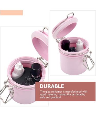 Beaupretty Eyelash Glue Holder Extension Professional Adhesive Jar Tank Grafting Storage Proof Glue Extensions Airtight for Holder Eyelashes Organizer Container Sealing Lash Leak Eyelash Nail Polish - Buy Online on GoSupps.com