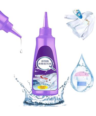 Active Enzyme Laundry Stain Remover Active Enzyme Clothing Stain Remover Active Enzyme Stain Remover White Shirt Guardian Garment Stubborn Stain Cleaner Oil Remover (Purple-1)