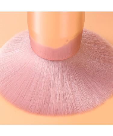 RN BEAUTY Large Mineral Powder Brush - Angled Top Pink | Kabuki Makeup Brush for Contour, Blush, and Bronzer - Full Coverage and Dense Blending - Buy Online on GoSupps.com