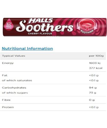Halls Soothers 5X 45g Mixed Flavour Drops Mints Cherry Strawberry Peach & Raspberry Blackcurrant Honey & Lemon Bundle - Buy Online on GoSupps.com