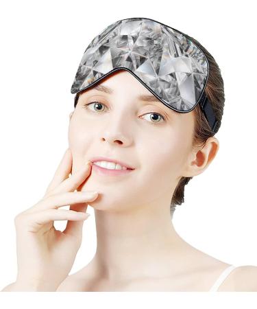 Buy Diamond Crystal Sleep Mask for Women | Adjustable Eye Shades with Elastic Strap | Luxury Sleep Accessories - Buy Online on GoSupps.com