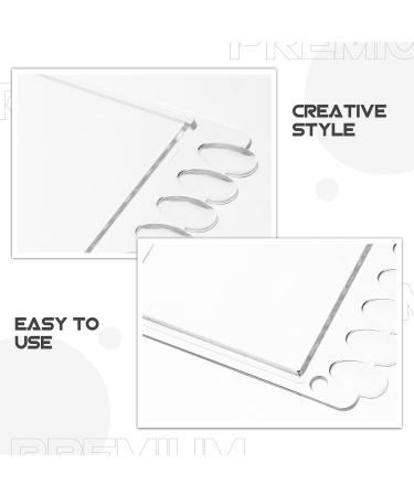  LALADEFIEE 6 Pieces Nail Polish Gel Nail Exercise Display Tips Display Nail Polish Puck Transparent - Buy Online on GoSupps.com