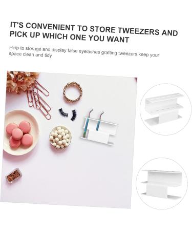 POPETPOP Acrylic Supplies Tool Make up Acrylic Tweezer Holder 6 Holes Tweezer Holder Storage Rack Storage Rack Organizer Display Stand Monitor Stand Auxiliary Fake Eyelashes 13.5x4cm As Shown - Buy Online on GoSupps.com
