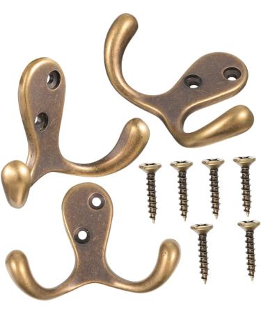 Alipis 6 Pcs Coat Hook Heavy Duty Coat Hangers Towel Hangers Hat Hook Copper Wall Hanger Copper Hook Metal 6.4X4.3CMx2pcs As Shownx2pcs - Buy Online on GoSupps.com