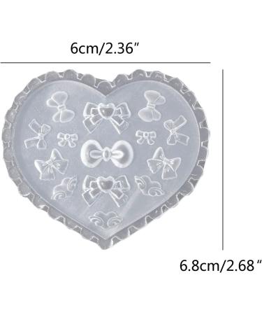 MCAORI Bowknot Nail Art Silicone Mold 3D Nail Casting Molds Embossed Nail Stencils Sculpture Mould Decorations for Manicurist - Buy Online on GoSupps.com