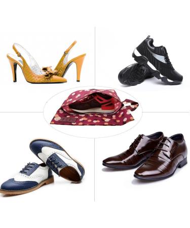 M-jump 4 Pack Travel Shoe Bags for Men & Women - Fashionable Shoe Storage Organizer for Vacation - Zipper Closure & Handle for Portable Convenience - Buy Online on GoSupps.com