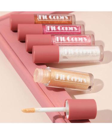 Nictules 5 Colors Lip Gloss Set Makeup Set with Liquid Lipstick Moisturizer Nonstick Cup Lip Gloss Waterproof NonFade Attractive Cosmetics Charming Note Makeup - Buy Online on GoSupps.com