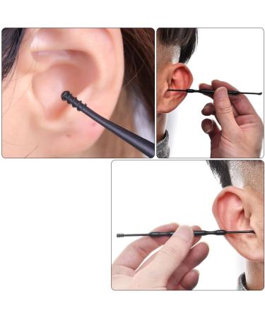 DEARMAMY 1Set Double Head Ear Scoop Cleaner Practical Ear Wax Removal Tools Ear Kit with Non Skid Handle for Safe and Cleaning - Buy Online on GoSupps.com