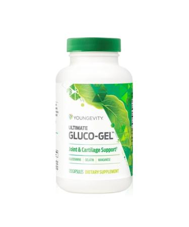 Youngevity Ultimate Gluco-Gel Bone Support Supplement with Glucosamine Sulfate and Gelatin 120 Capsules