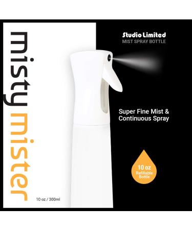 STUDIO LIMITED 10 oz Hair Spray Bottle - Refillable Fine Mist for Hair Styling, Gardening, Cleaning (Barber) - Buy Online on GoSupps.com