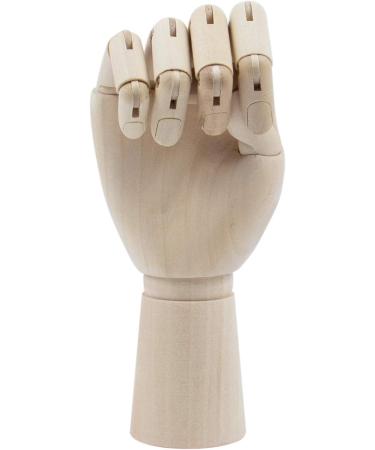 AUEAR 7 Inch Wooden Hand Mannequin for Drawing, Sculpting, and Display - Buy Online on GoSupps.com