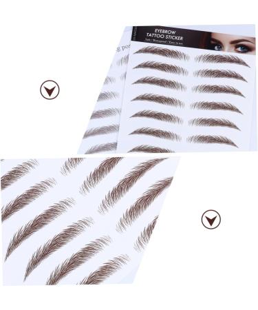 BIUDECO 6d Eyebrows Stickers 4pcs Eyebrow Stickers Water Proof Stickers Eyebrow Makeup 6d Hair-like Eyebrows Stickers 3d Bionic - Buy Online on GoSupps.com