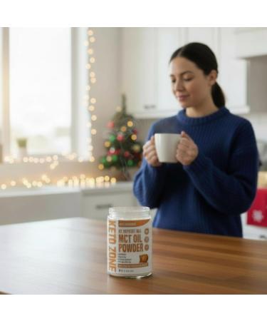 Divine Health Dr. Colbert MD MCT Oil Powder | Pumpkin Spice Flavor Keto Zone | 70% C8 30% C10 | 0 Net Carbs | Gluten Free | 30 Day Supply | 300 Grams - Buy Online on GoSupps.com