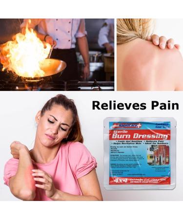 First Aid Burn Dressing - Hydrogel Pads for Soothing Burns & Wounds Aloe Vera 4x4 Pack of 6 International Shipping Available - Buy Online on GoSupps.com