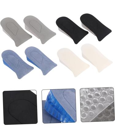FOMIYES Invisible Heightening Insoles - 4 Pairs Cushion Pads for Enhanced Height - Black 11x7CM - Buy Online on GoSupps.com
