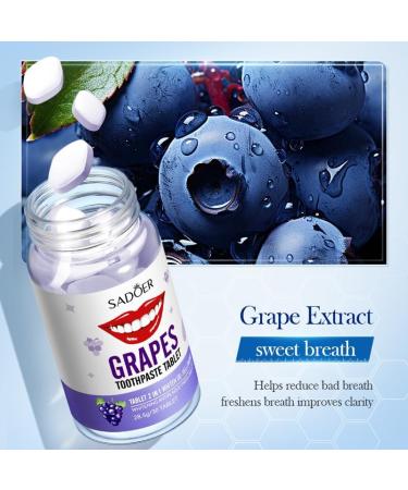 Fluoride Free Chewable Toothpaste Tablets - Eco-Friendly Travel Oral Care (30 Pieces Mint - Buy Online on GoSupps.com