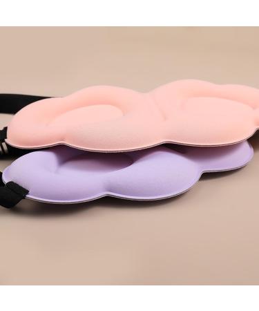 Office Lunch Break Shading Eye Mask 3D Cloud Double-Sided Ice Silk, Purple | Relieve Eye Fatigue and Sleep Better with this Eye Protection Mask - Buy Online on GoSupps.com