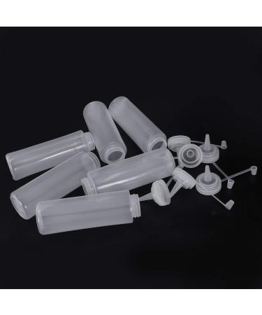 huanzhi 6 x Clear White Plastic Squeeze Sauce Ketchup Cruet Bottles 8oz - Buy Online on GoSupps.com