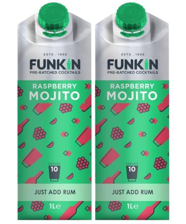 Funkin Funkin Raspberry Mojito Mixer 1 Litre (Pack of 2)