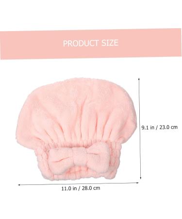 FRCOLOR 6 Pcs Coral Fleece Dry Hair Hat Night Sleep Cap Bowknot Bath Absorbent Hat Water Absorption Hair Hat Wrapped Bath Cap Hair Turbans for Women Washing Girl Hat Pumpkin Miss Hair Ring - Buy Online on GoSupps.com