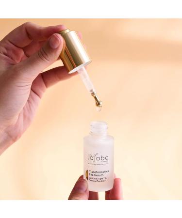 The Jojoba Company Transformative Eye Serum Smooths Fine Lines and Reduces Eye Bags and Dark Circles Enriched with Australian Jojoba Peptides and Salicylic Acid 15ml - Buy Online on GoSupps.com