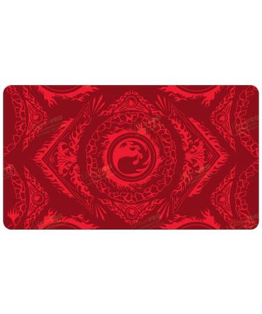Ultra PRO - Magic: The Gathering - Mana 7 Playmat Mountain - Great for Card Games and Battles Against Friends and Enemies, Perfect for at Home Use As a Mousepad for PC Mountain Playmat Red