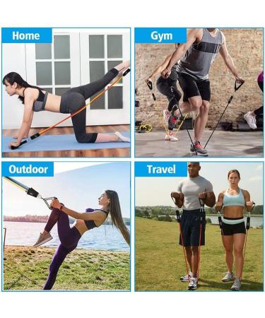 Buy Exercise Bands for Men & Women | Resistance Bands for Home Workouts Yoga & Physical Therapy | 10-150LBS Assorted | International Shipping Available - Buy Online on GoSupps.com