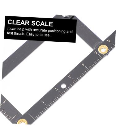 Ipetboom 2pcs Eyebrow Scale Vernier Caliper Gauge Ruler Eyebrow Measuring Ruler Adjustable Positioning Ruler 16X4.5X0.6CMx2pcs Blackx2pcs - Buy Online on GoSupps.com