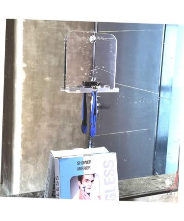 Minkissy Anti-Drop Cosmetic Mirror - Fogless Shower & Makeup Wall Mirror 13.8x13cm Decorative Acrylic Travel Mirror for Shaving & Makeup - Buy Online on GoSupps.com