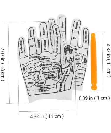 Acupressure Gloves Set with Reflex Zone Diagrams & Acupuncture Pen - Natural Massage Tools for Pain Relief - Buy Online on GoSupps.com