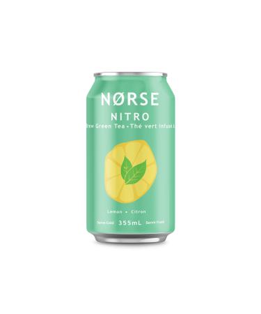 Norse Nitro Cold Brew Green Tea with Lemon Brewed in Canada 355ml can