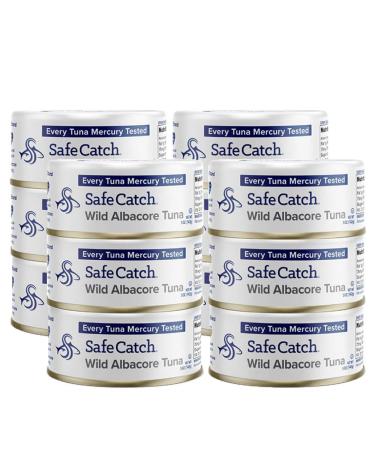 Safe Catch Wild Albacore Tuna Canned Low Mercury Can Tuna Fish Steak Gluten-Free Keto Food Non-GMO Kosher Paleo-Friendly High Protein Every Can Of Tuna Is Tested No Water Oil Tuna, Pack of 12 5oz Original 5 Ounce (Pack of 12)