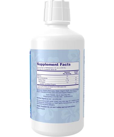 Organic NOW Noni Liquid 32oz - Super Fruit Supplement | Certified Morinda Citrifolia - Buy Online on GoSupps.com