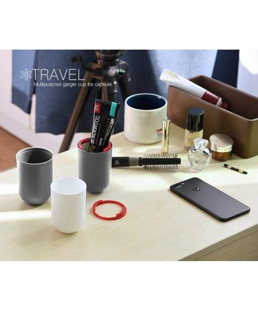 Maxmerry Portable Travel Toothbrush Cup Set - Creative Toothbrush Holder for Travel Hiking and Home (Gray) - Buy Online on GoSupps.com