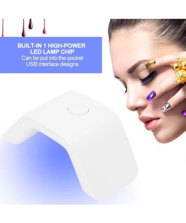 Buy UV LED Nail Dryer Lamp - 2W Mini Manicure & Gel Polish Dryer | Professional Nail Art Tools Accessories (White) - Buy Online on GoSupps.com